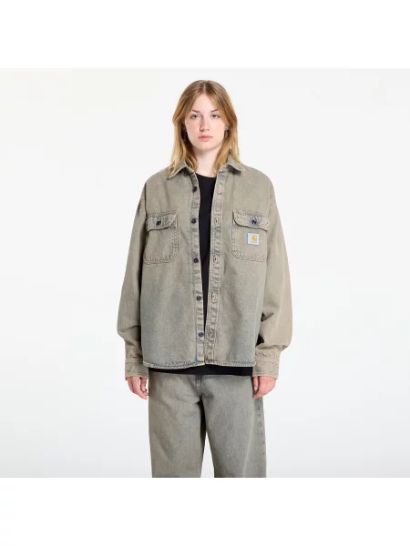 Koszula Carhartt WIP Tigan Shirt Jac Blue/ Leather Garment Dyed L niebieska