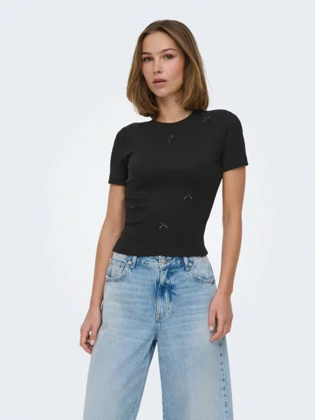 ONLY Tricou ONLFEMKE' negru