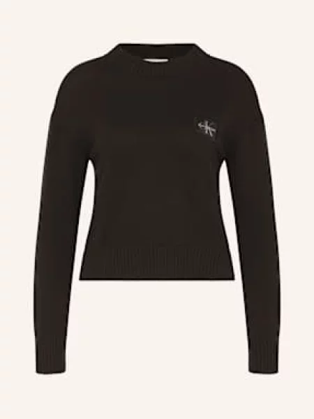 Calvin Klein Jeans Bluza Nierozpinana schwarz czarna