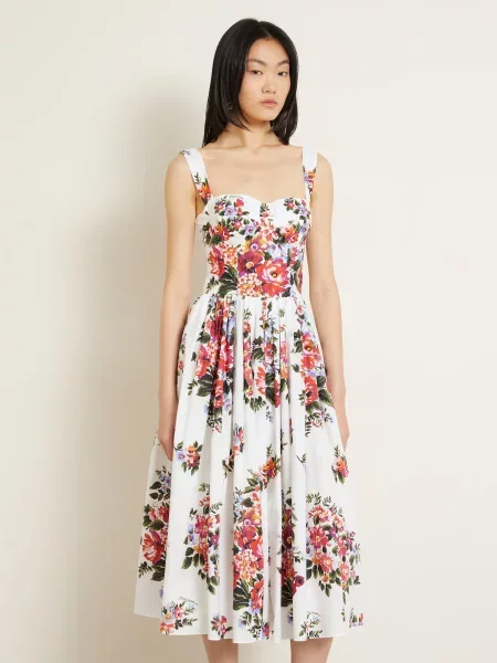 Dolce & Gabbana Sukienka weiss biała