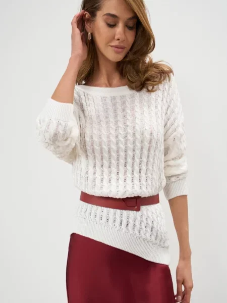 Джемпер TrikoBakh молочний вовна/поліестер