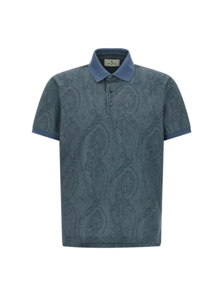 Koszulka polo Etro niebieska