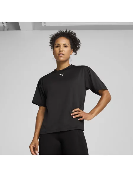 PUMA koszulka Train All Day Essentials o luźnym kroju Odzież S czarny