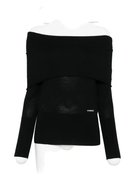 Top Pinko de lână negru