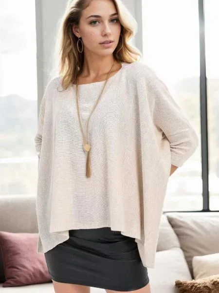 Ponczo Dewberry z kamieniami