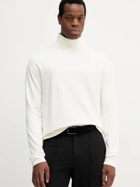 Calvin Klein Tričko s dlouhým rukávem béžové