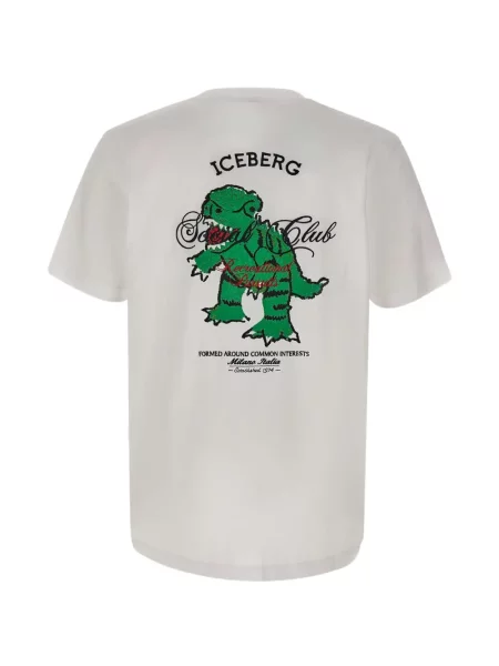 Majica Iceberg s autogramom bijela