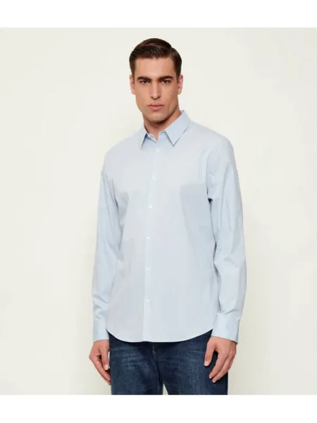 Calvin Klein Cămașă pastel albastru