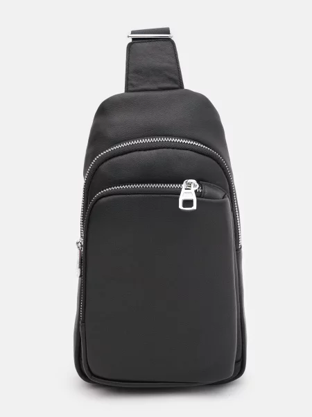 Кожаный повседневный рюкзак Ricco Grande черный