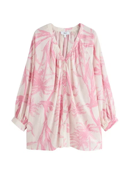 Next Rochie de plaja ecru roz