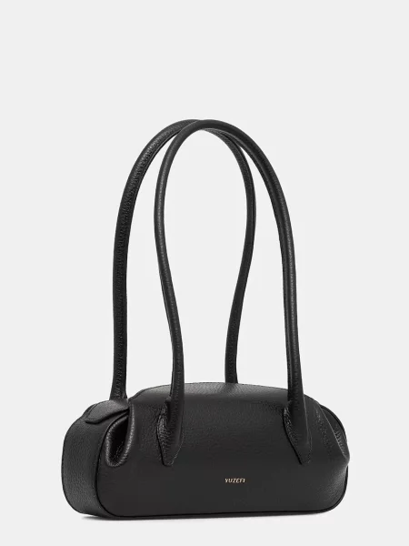 Yuzefi torebka skórzana OYSTER czarna