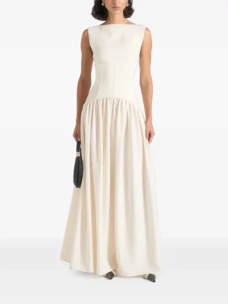 Rochie maxi Manière De Voir cu decolteu barcă