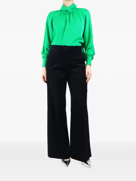 Pantaloni Me+em de catifea cord albastru