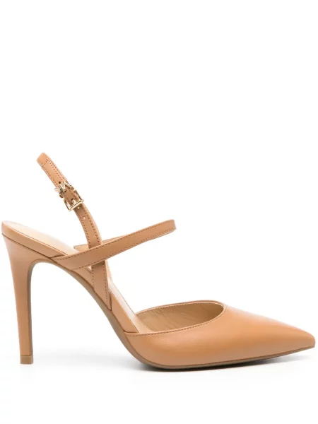 Pantofi cu toc Michael Michael Kors din piele slingback negru
