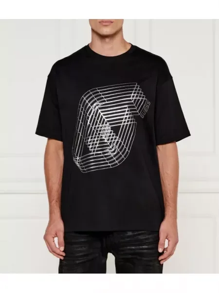 GUESS ACTIVE Tricou CAPH negru