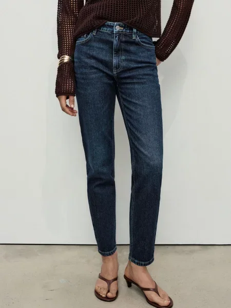Скіні джинси MANGO темно-синій сині