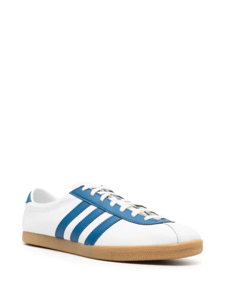 Šněrovací semišové tenisky Adidas Gazelle bílé