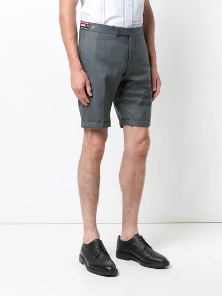 Krátké skinny kraťasy Thom Browne šedé