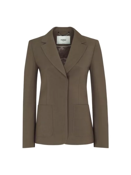 Marynarka Fendi wełniana zielona