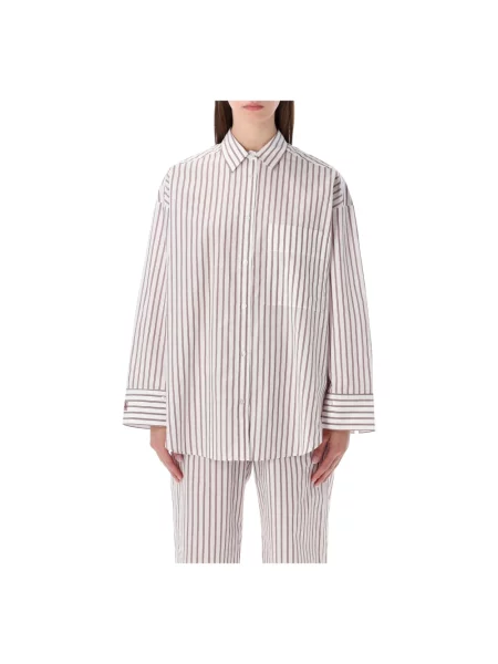 Koszula By Malene Birger w paski biała
