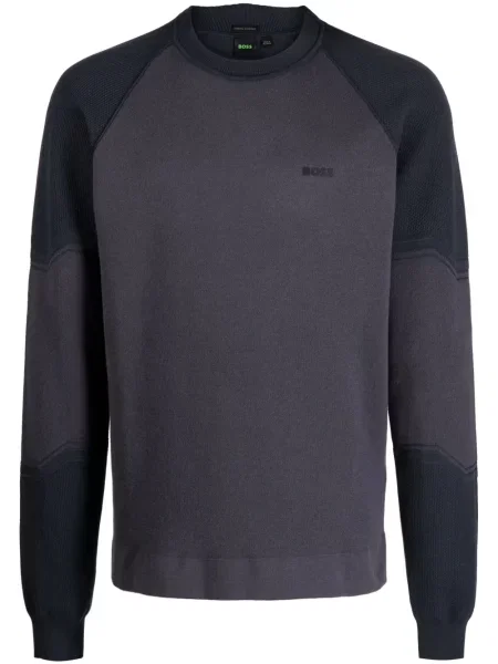 Hanorac crewneck Boss gri