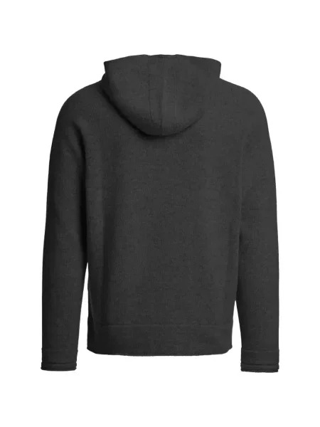 Hanorac cu glugă Parajumpers de lână negru