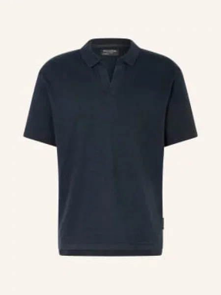 Marc O'polo Dzianinowa Koszulka Polo O Luźnym Kroju blau granatowe