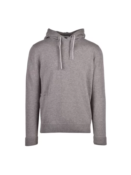 Bluza z kapturem Alpha Studio wełniana z kapturem szara