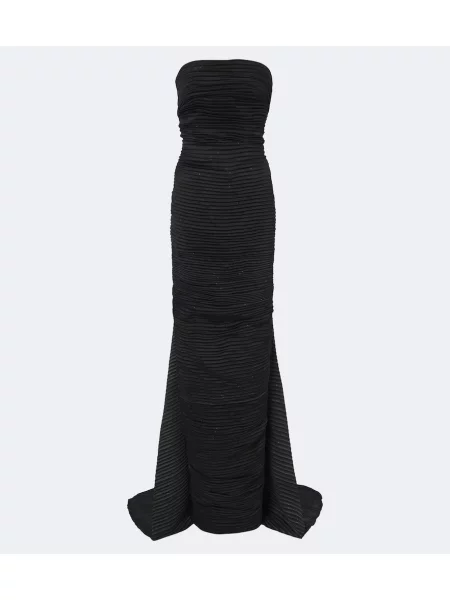 Rochie Marmar Halim din satin negru