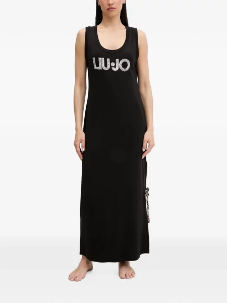 Lung rochie maxi Liu Jo cu autograf negru