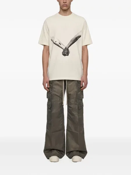 Pantaloni cargo Rick Owens Drkshdw cu cordon gri