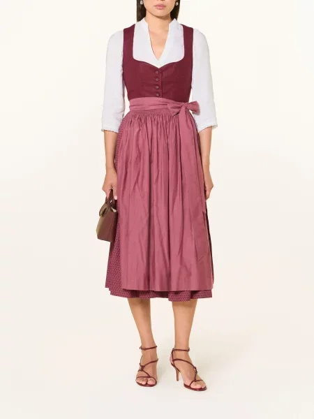 Johann & Johanna Lněná Dirndl Halenka S Rukávy bílá