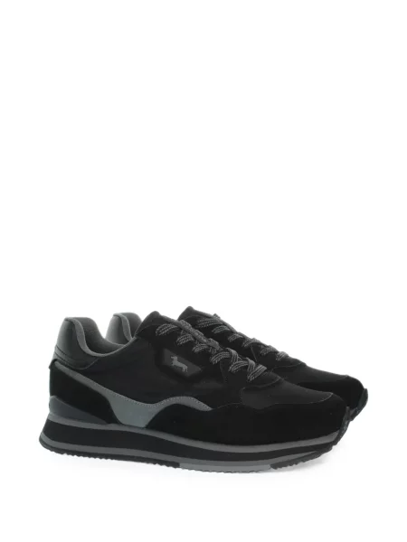 Sneakerși Harmont & Blaine cu șireturi din dantelă negru
