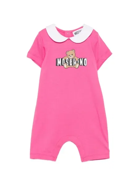 Krótki kombinezon dziecięcy Moschino różowy