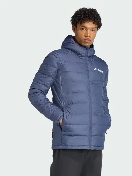 Пуховик Adidas синий