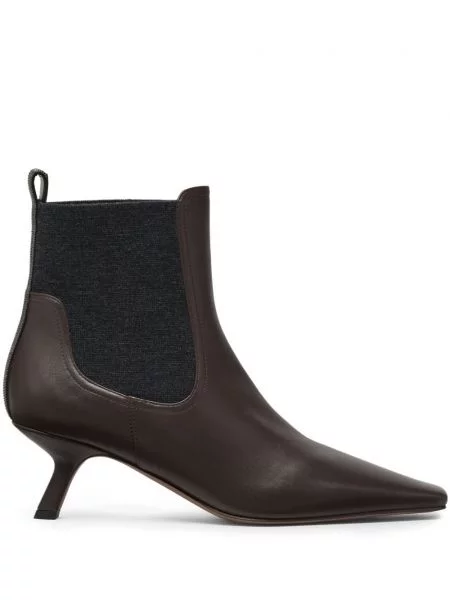 Botine chelsea Brunello Cucinelli maro