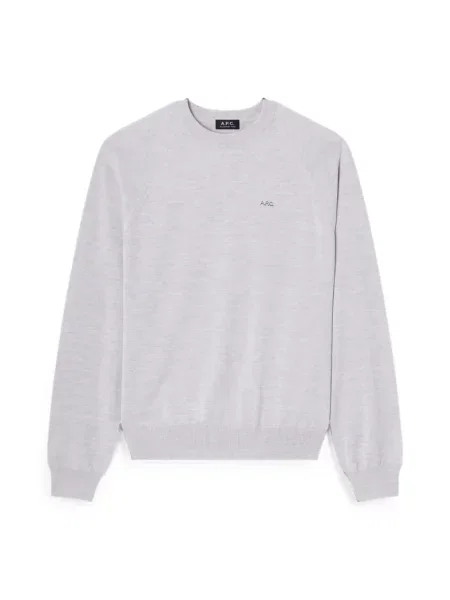 Pulover A.p.c. cu autograf gri