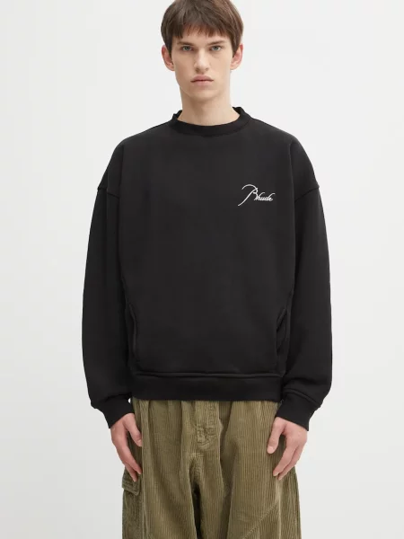 RHUDE hanorac de Classique cu imprimeu negru