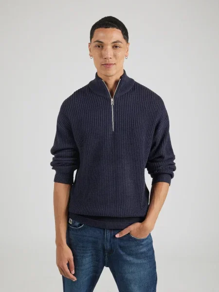 JACK & JONES Pulover JJKAITO noapte albastru