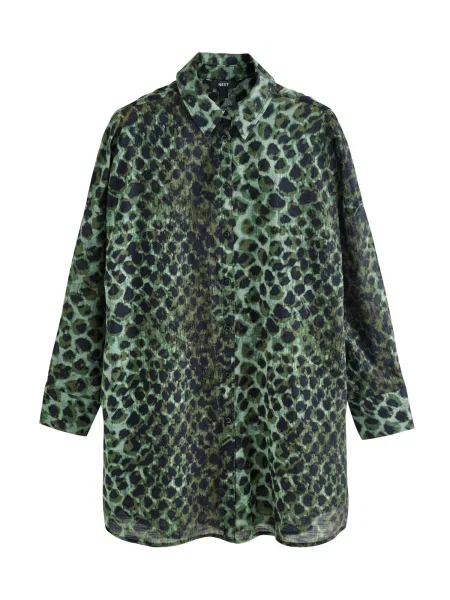 Next Rochie de plaja verde / verde închis negru