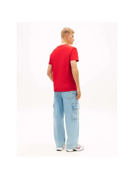 Tricou Tommy Jeans roșu