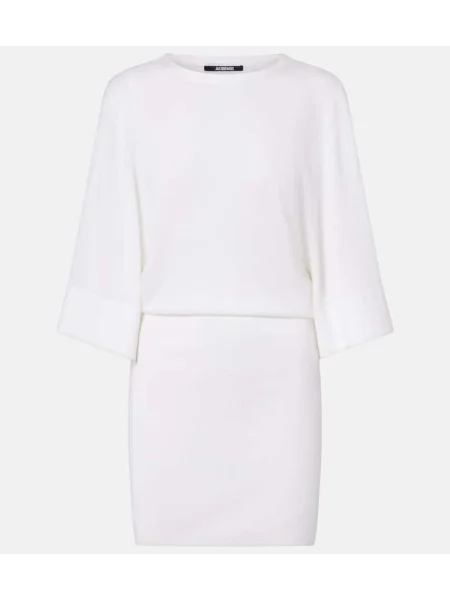 Rochie Jacquemus de lână alb