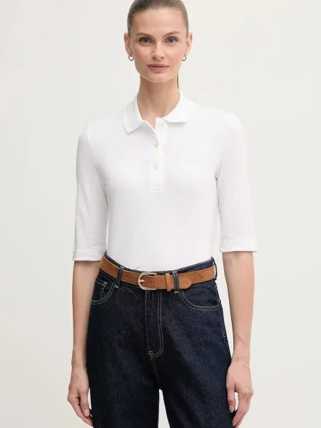 Тениска Lacoste сиво бяло