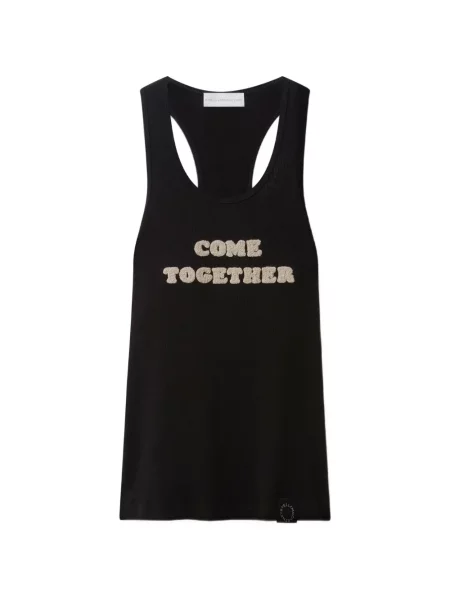 Top Stella Mccartney cu nervuri negru