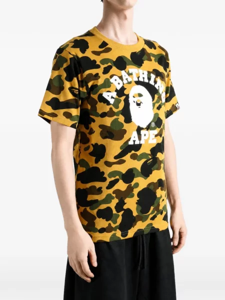 Tricou A Bathing Ape® cu imagine galben