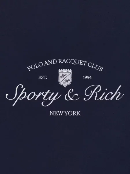 Суитчър Sporty & Rich бродиран синьо