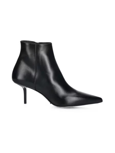 Buty do kostki Max Mara skórzane czarne