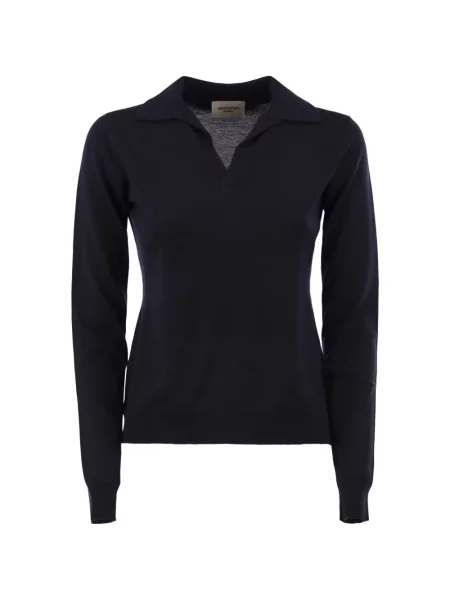 Tricou polo Weekend Max Mara de lână albastru