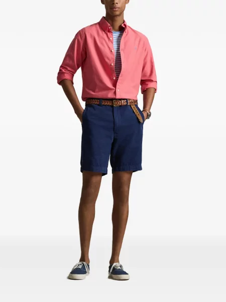 Czapka z daszkiem Polo Ralph Lauren w kratkę z twillu biznesowa niebieska