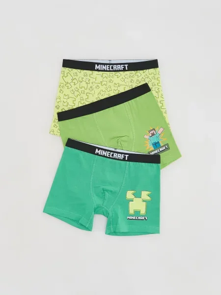 Reserved boxerky Minecraft tyrkysová